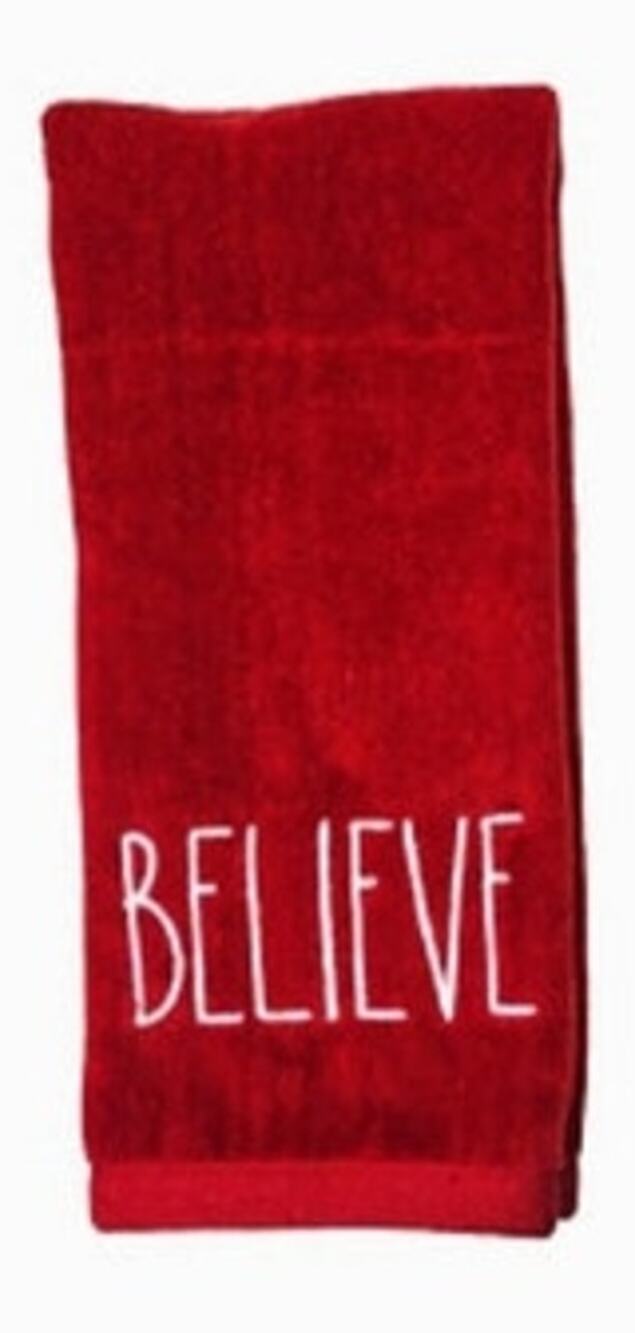 (2) Merry Christmas Hand Towel (Believe)